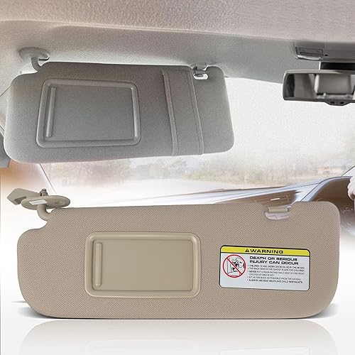 Miniatura 7 de SCITOO Reemplazo de la visera del parasol del coche del lado izquierdo del lado del conductor para Hyundai Elantra 2011-2014 sin techo corredizo