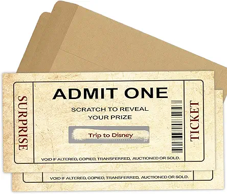 Surprise Reveal Card, Custom Boarding Pass Ticket, Surprise...