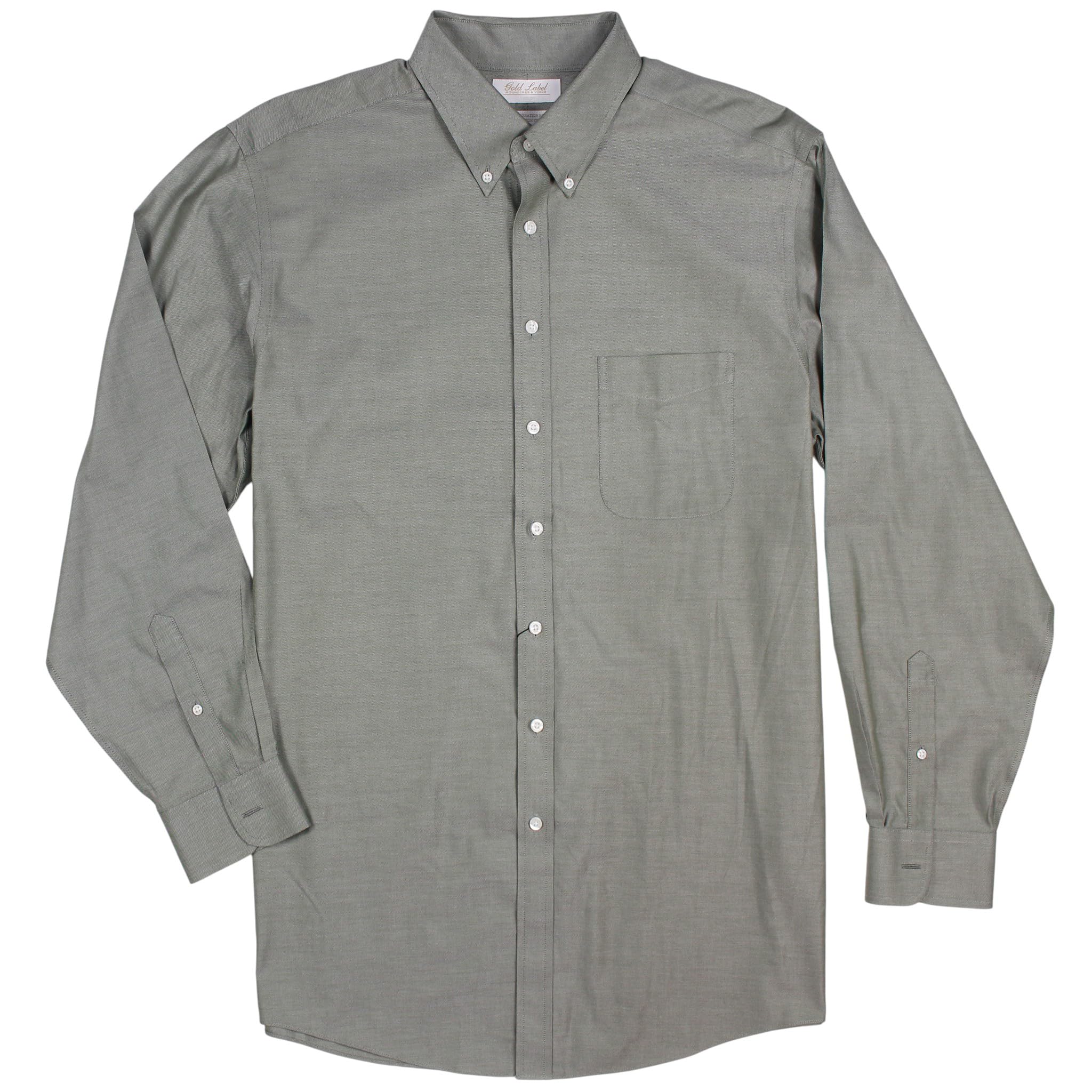 dark brown mens dress shirt Men's Dark Brown Long Sleeve Dress Shirt 18 36/37 / Dark Brown