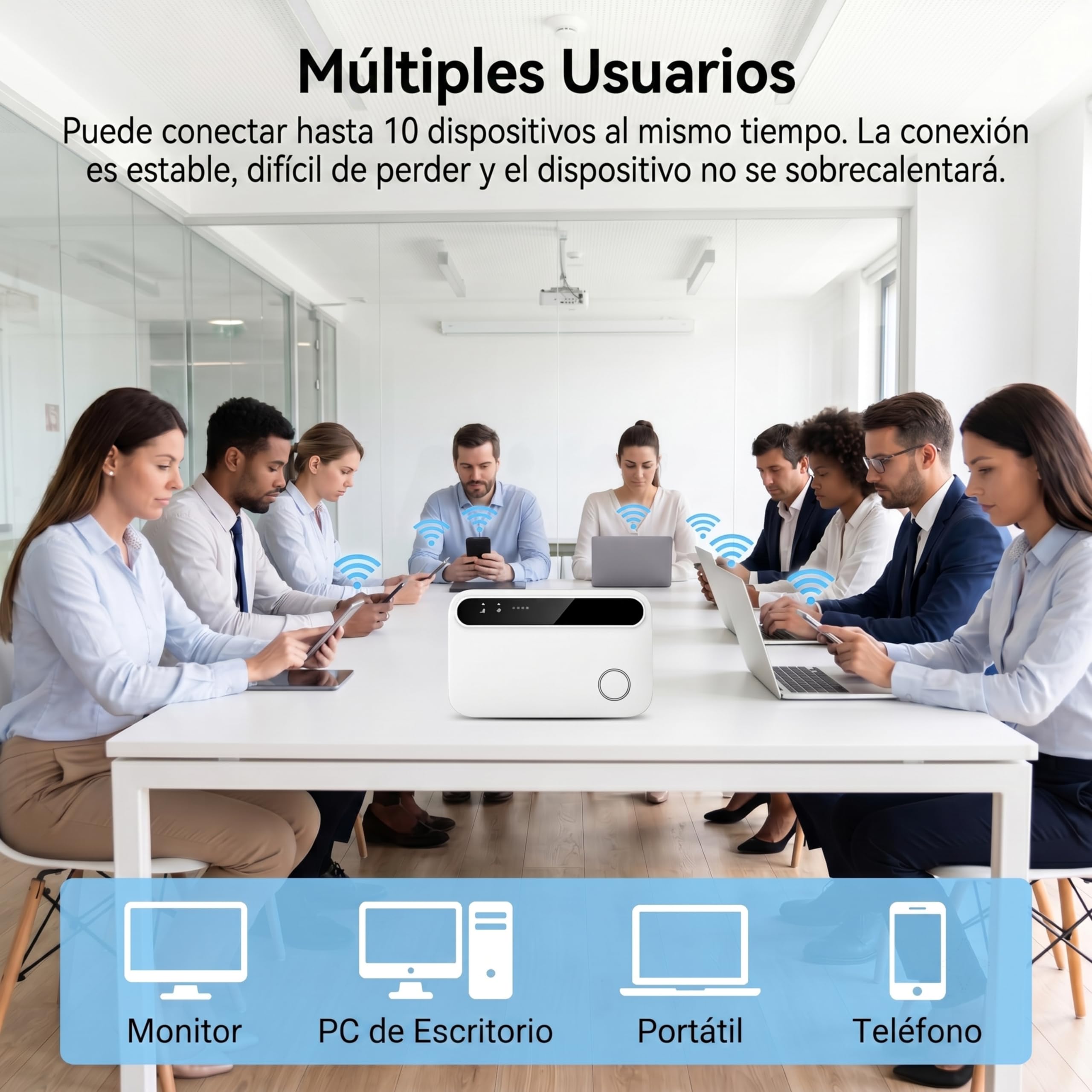 Router WiFi Portátil 5G Desbloqueado con Ranura SIM | Hotspot Móvil WiFi Universal Compatible Todos los Operadores,Sin Contrato,Conexión hasta 10 Dispositivos,MiFi Portátil 4G/5G Ideal Viajes Negocios