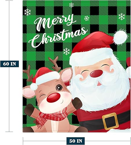 Miniatura 2 de YeeJu Manta decorativa de Navidad, manta de copo de nieve rojo y blanco para sofá, cama, suave, acogedora, ligera, mullida, manta de forro polar de