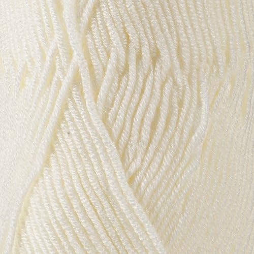 Miniatura 2 de Sensy Softee - Ovillo de lana para bebé, 3.5 onzas, 275 yardas, calibre 3 claro (cremoso)