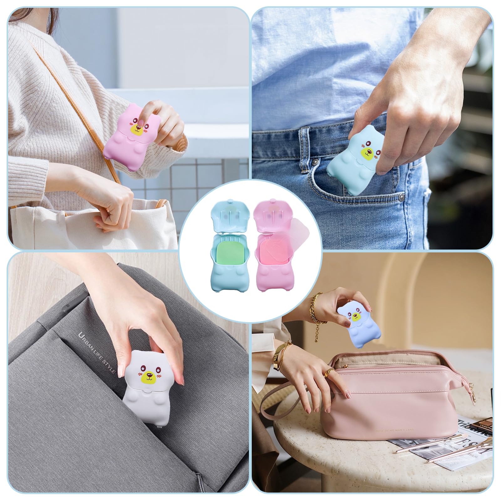 Sapone In Fogli Da Viaggio - 200 Fogli, 4 Scatole, Con Custodia, Per Campeggio E Escursionismo - Foto 12