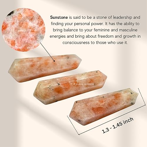 Vista 157 de Amazing Gemstone Puntos de cristal de amatista, cristales curativos y piedras a granel, paquete de 3 puntas curativas de doble terminación