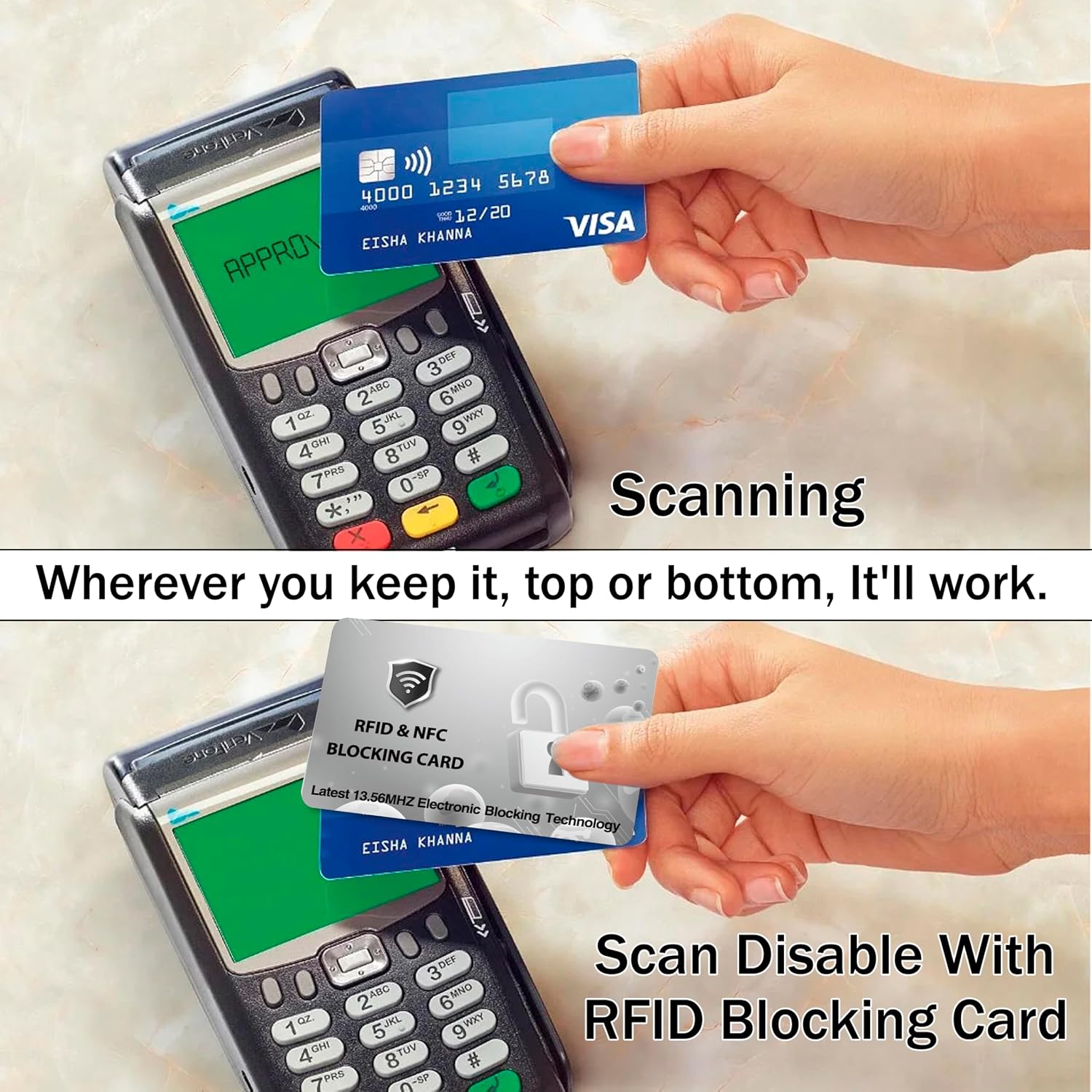 Jet International RFID Protected Cards, Grey 10 Pack: Entire Wallet Purse Shield For Men & Women, NFC Contactless Bank Debit Credit Card Protector ID ATM Guard (5)