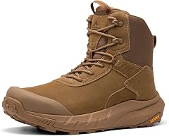NORTIV 8 Men's Waterproof Military Tactical Hiking Work Boots Leather Motorcycle Combat Lightweight Non-Slip Boots for Men 8 Inches,Size 9,Coyote,NMUMMT2506