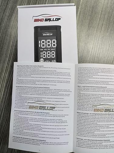 Miniatura 9 de Inflador de neumáticos, compresor de aire portátil, 90 W, 7800 mAh, bomba de aire 3 veces más rápida para neumáticos de automóvil con presión de