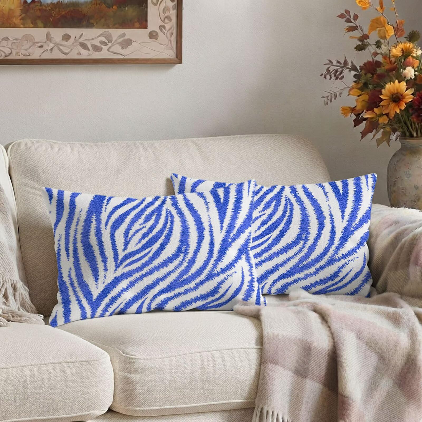 Białe Poduszki Zewnętrzne Wodoodporne, Poszewki Na Poduszki 60x80 cm E#206
