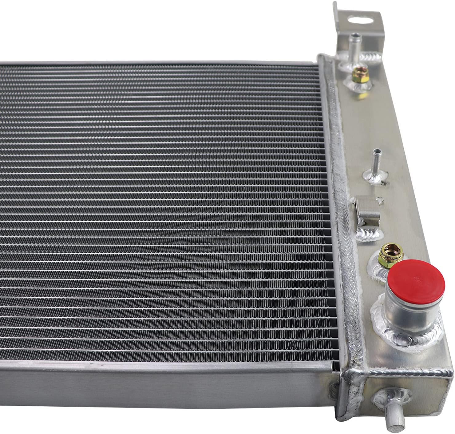 34" 3 Row Radiator For 1999-2014 Chevy Silverado Suburban 1500 2500 3500 Tahoe GMC Sierra Yukon XL Cadillac Escalade ESV EXT Hummer Avalanche H2 Radiators Aluminum Crossflow Radiador