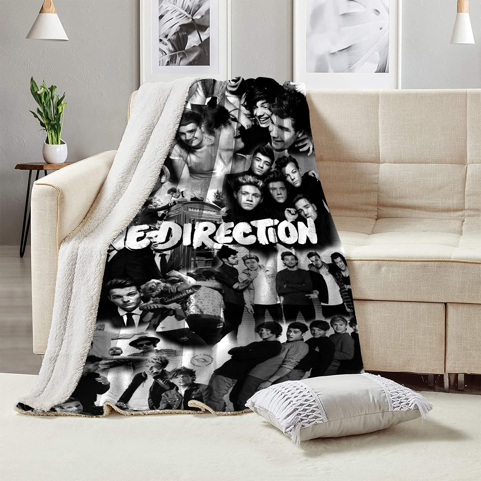 Amazon.com: Ultra Soft 1D Flannel Blanket Lightweight Air Conditioned Throw  Bed Blanket for Camp Sofa Chair Couch 50''X40'' : Home u0026 Kitchen