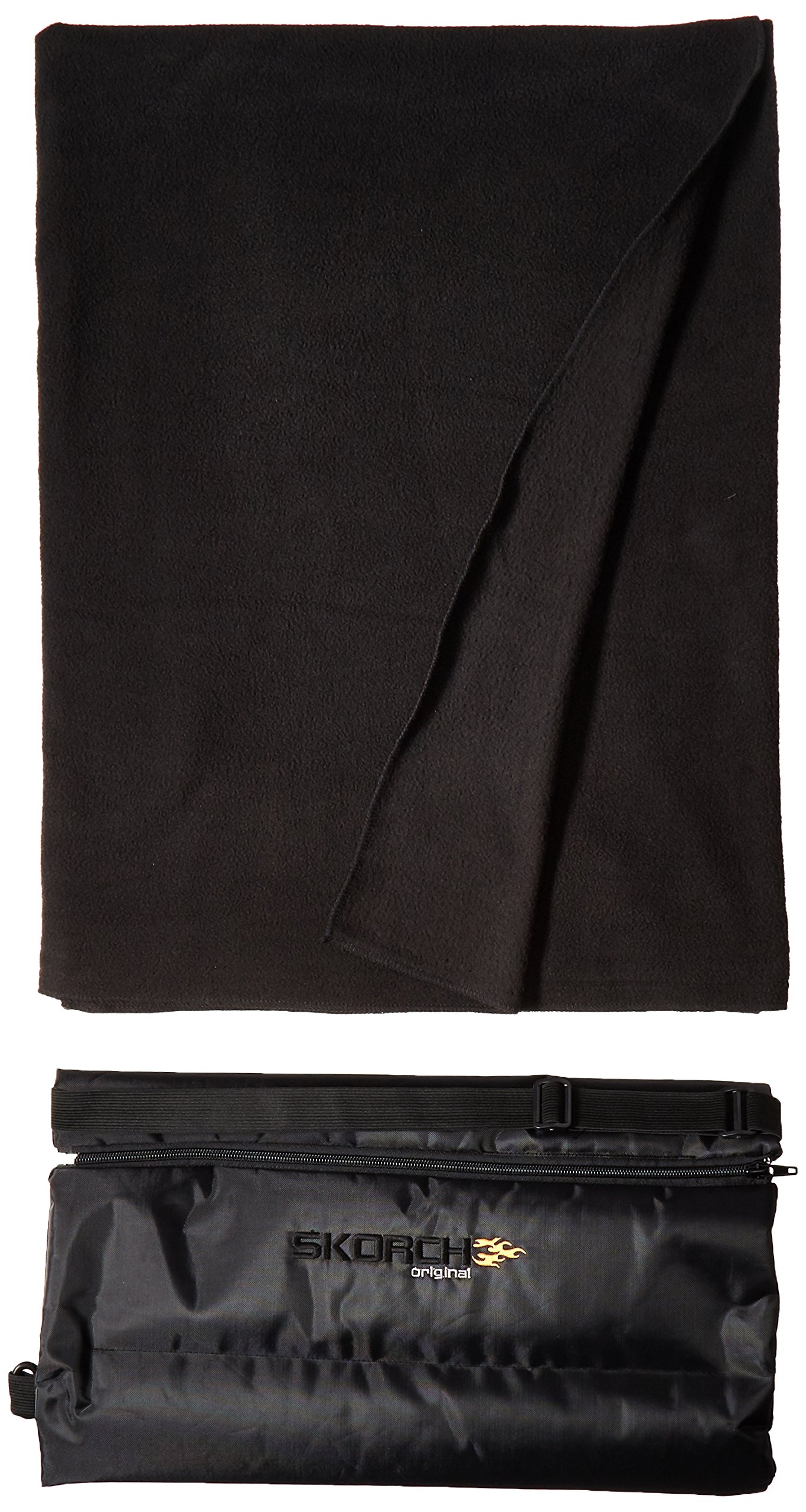 Enroute Unisex Back Comfort Cushion Blanket Travel Set, Black