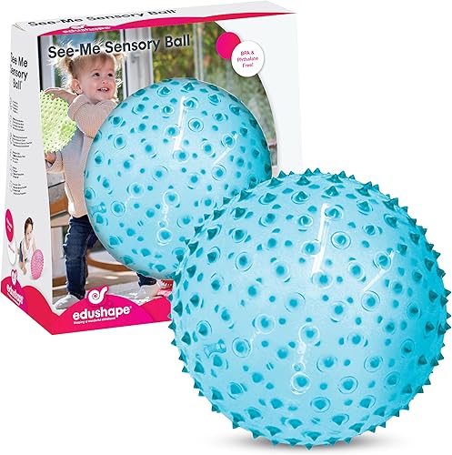 Edushape The Original Sensory Ball for Baby - 7" Baby Ball That Helps Enhance Gross Motor Skills for Kids Aged 6 Months & Up - Vibrant, Colorful and