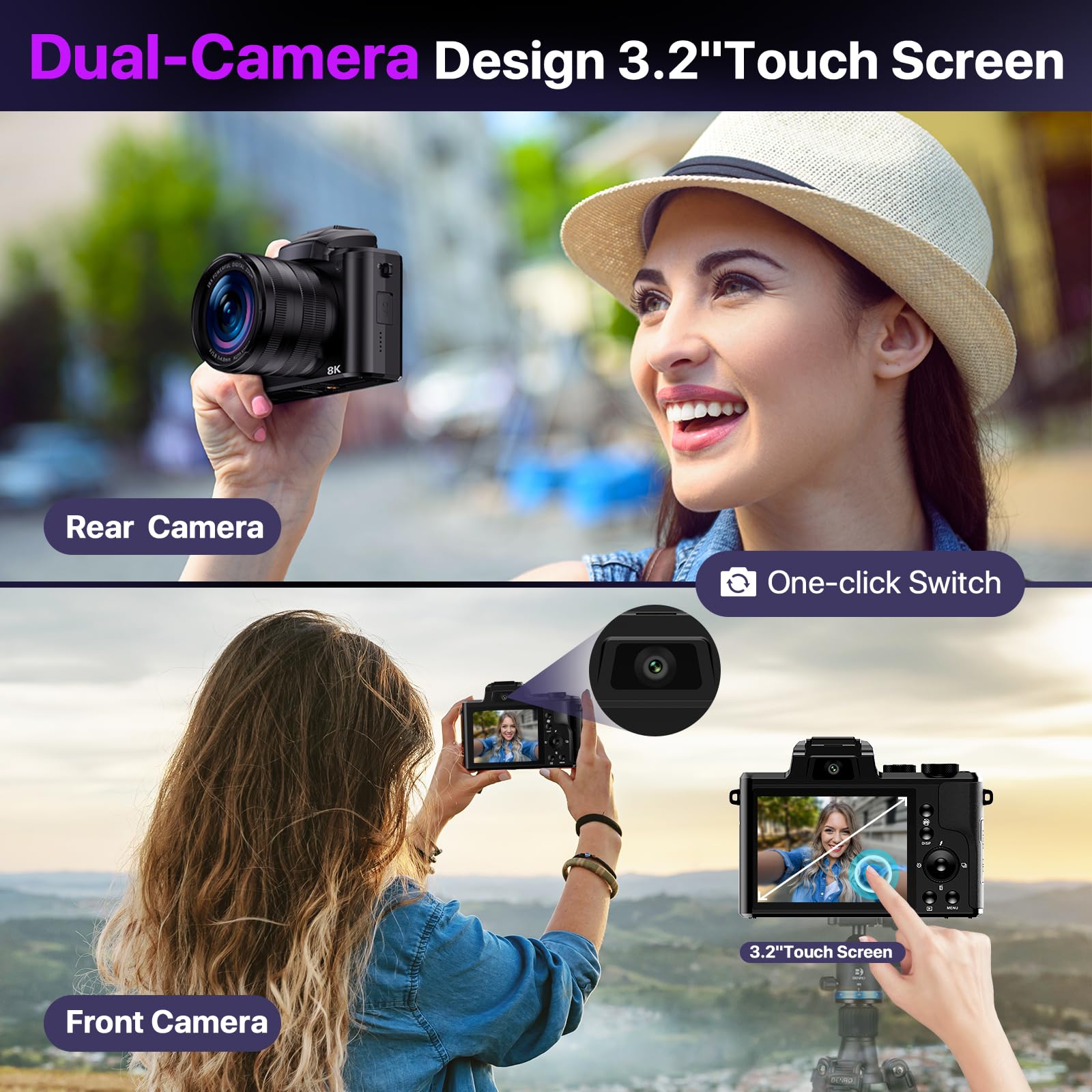 Amazon.com : 8K Digital Cameras for Photography with WiFi