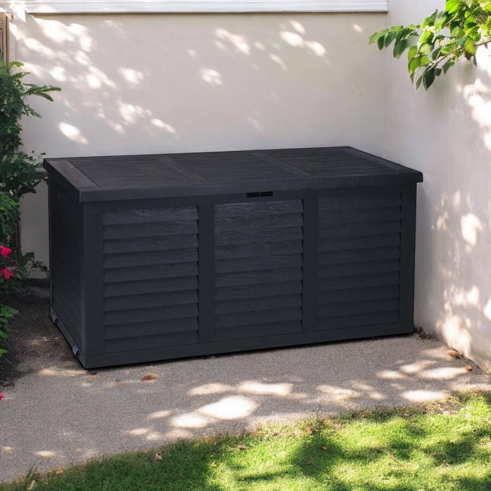 Well Home Baúl de jardín 'Hippo' de 314L ideal para el almacenamiento