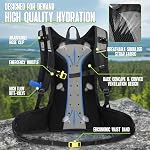 N NEVO RHINO Hydration Backpack, 18L Multipurpose Hiking Backpack with 3L Water Bladder, Water Backpack Insulated Hydration Pack Ideal for Hiking Cycling