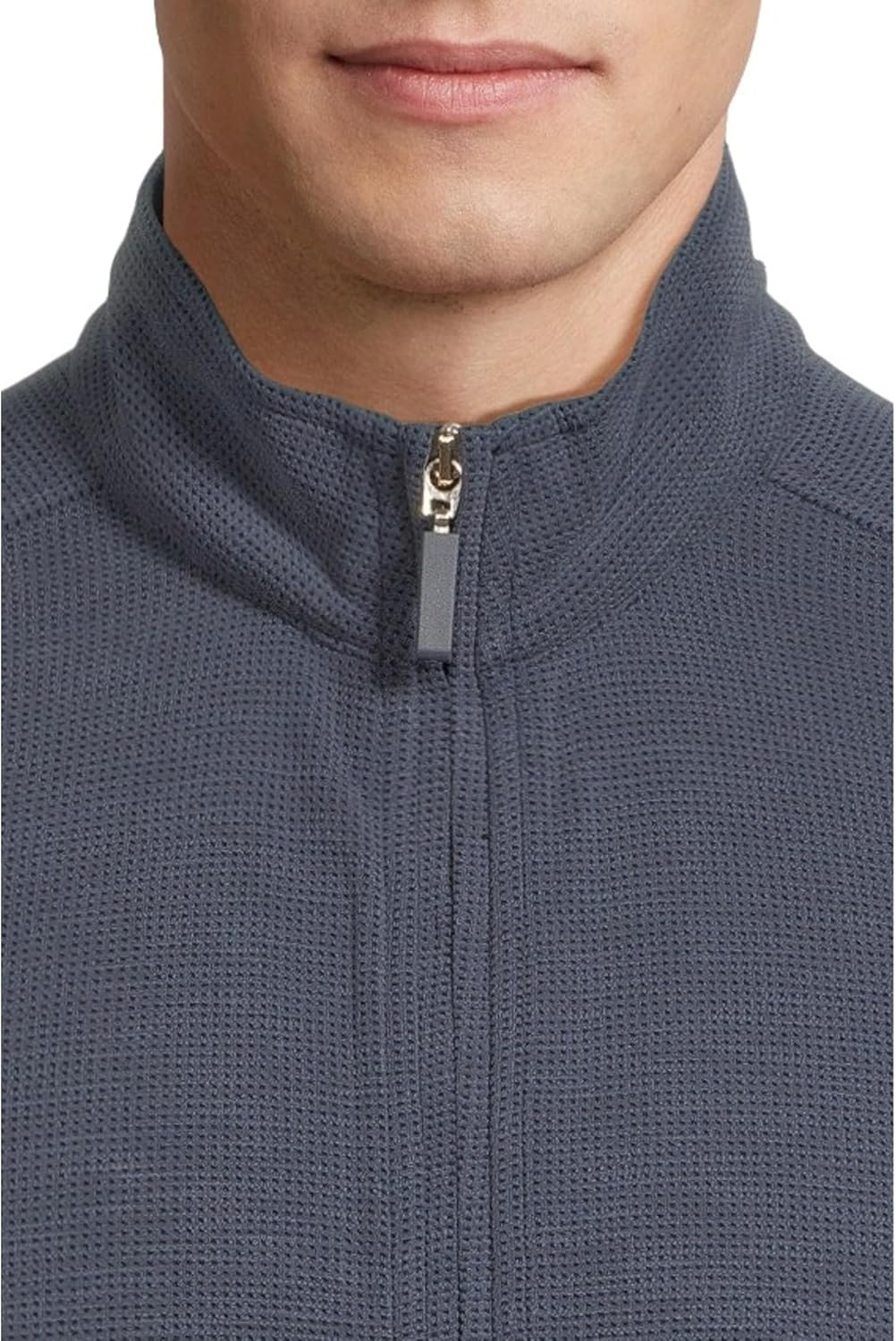 Johnston and Murphy Men's Vintage Waffle Full Zip - Image 4