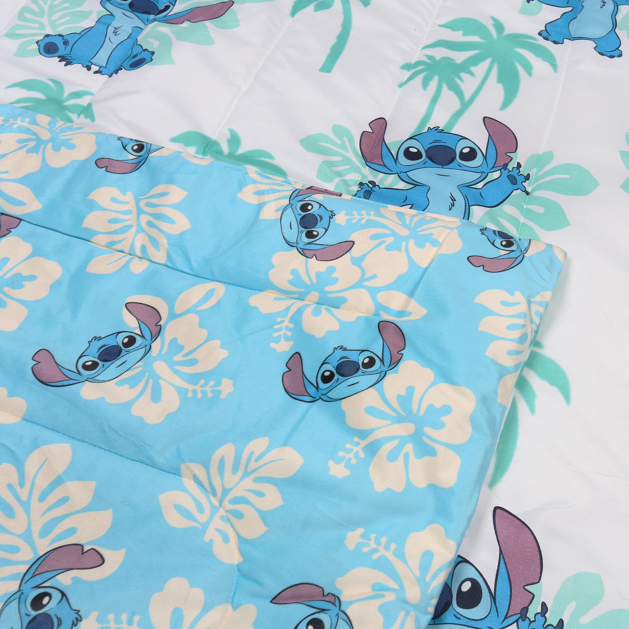 Stitch Disney Couette enfant, couette bleue et blanche 120x150cm, OEKO-TEX