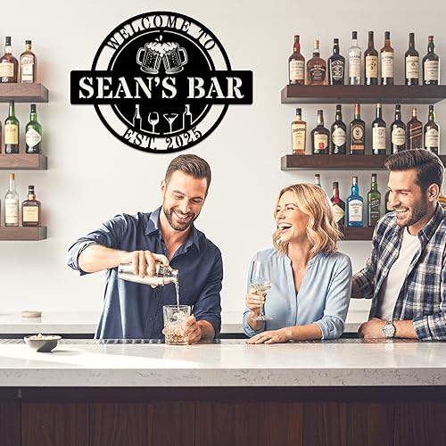 Miniatura 2 de Letrero de aniversario de boda personalizado, letrero de metal personalizado de 10, 20, 25, 30, 40, 50, 60, 70, aniversario, regalo de inauguración