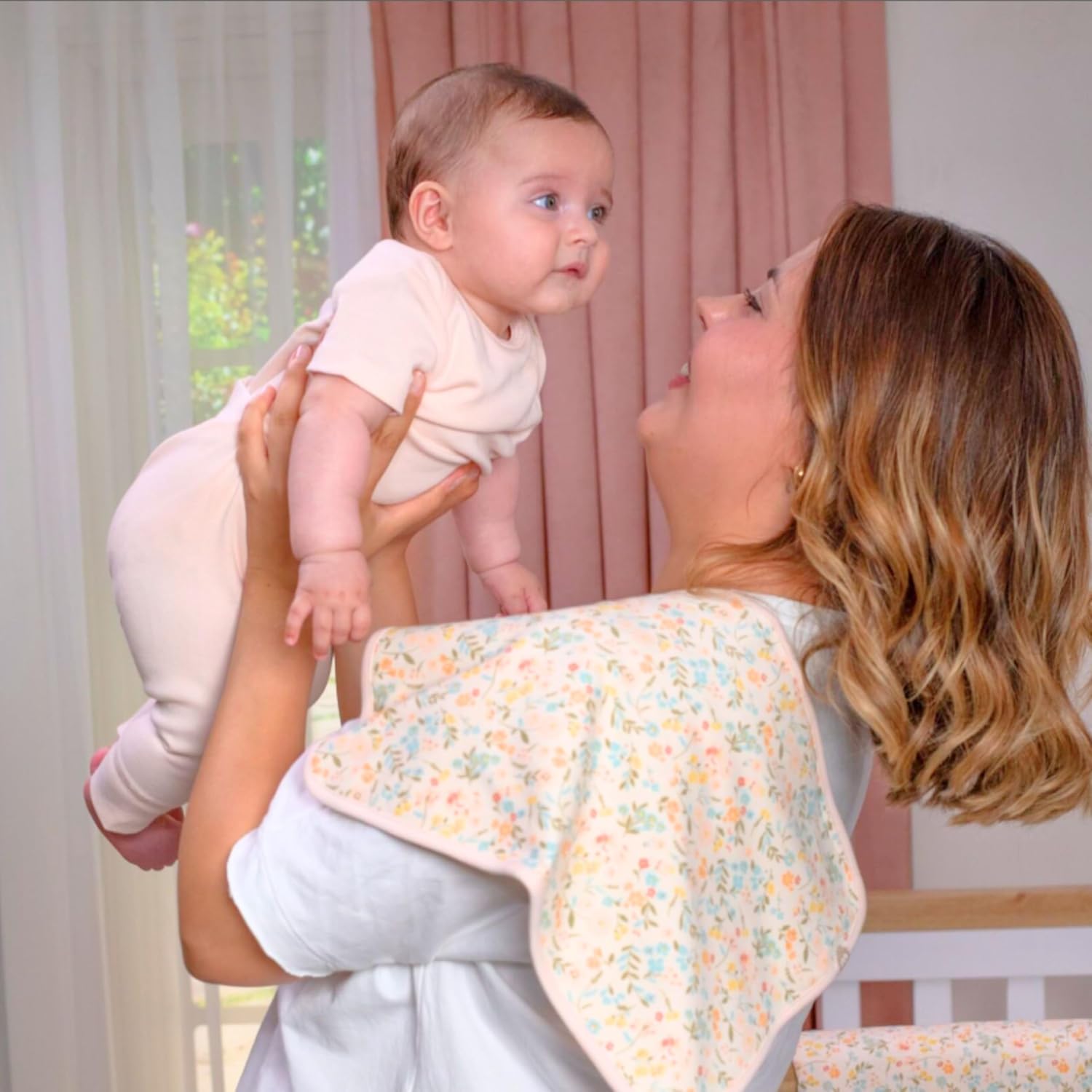 100% Cotton Baby Girls' Clothing Sets for 0-3 Months - 30 Set Piece Pink Floral Layette Set Girl, Newborn to 3 Months Clothing Essentials, Baby Gift Sets -Designed in France, Pink + Floral Collections