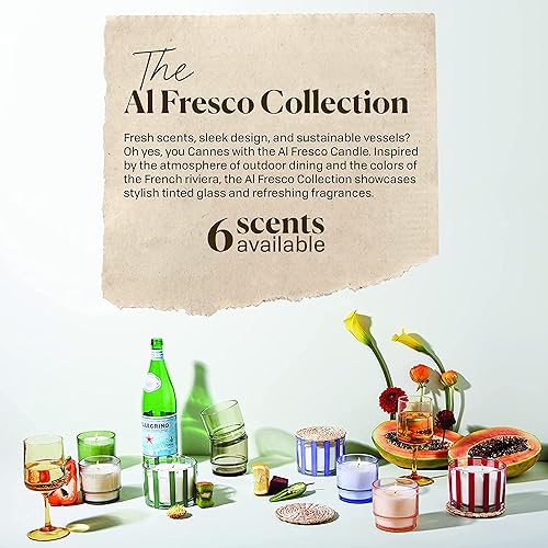 Miniatura 4 de Paddywax Candles Al Fresco Collection, vela perfumada naturalmente, 7 onzas, rojo, vainilla de palo de rosa