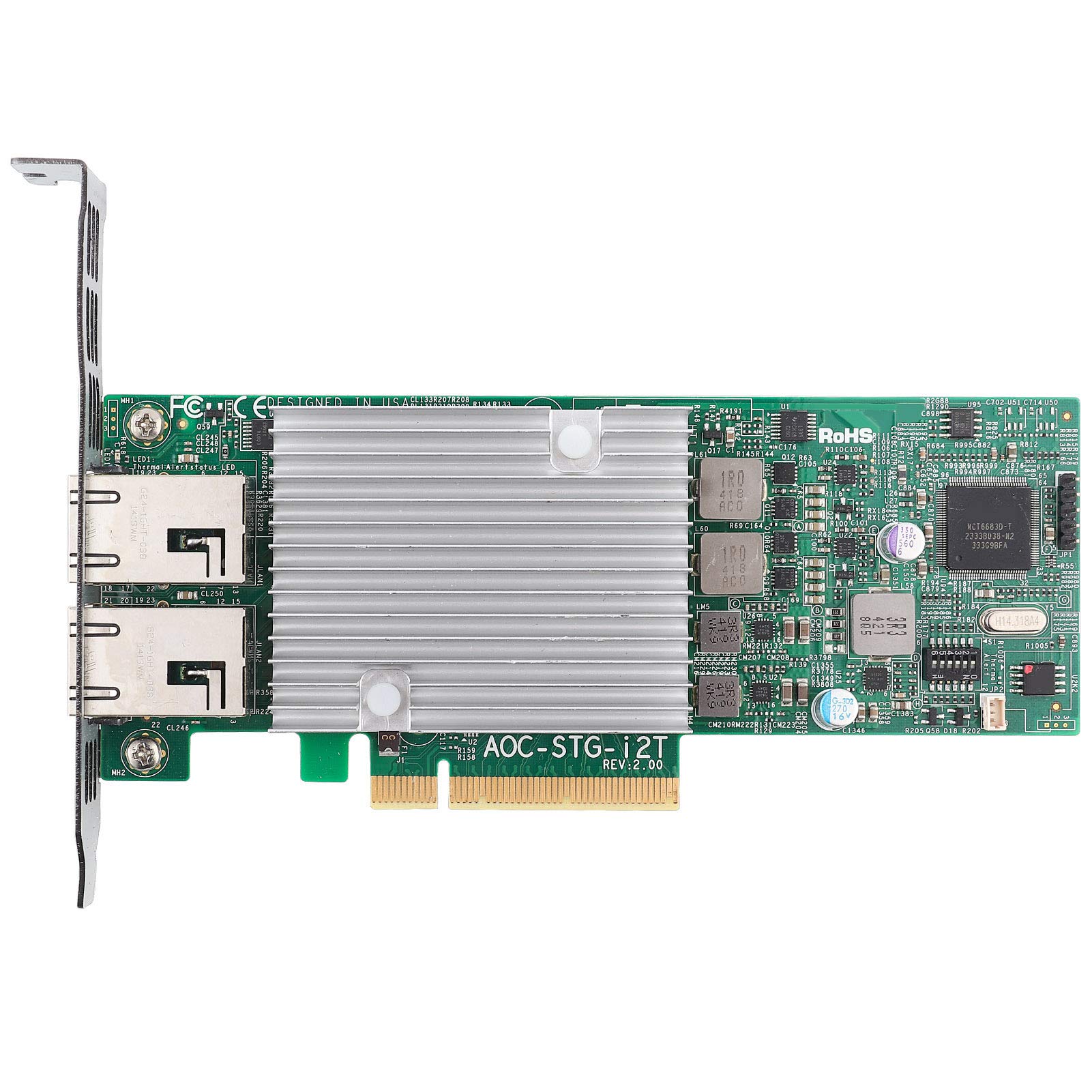 Greensen Karta Sieciowa 10GbE Dwuportowa Karta Sieciowa RJ45 dla STG I2T X540 T2 PCIe 2.0 Niskoprofilowa dla Serwera ESXi i Miękkiego Routingu