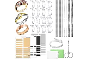 100-Pack Ring Sizer Adjusters for Loose Rings | Invisible Ring Tightener