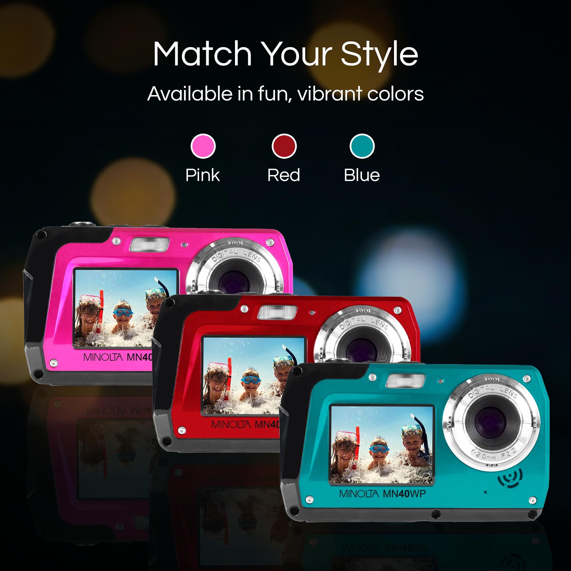 Petla BD-2 美品 Amazon.com : Minolta MN40WP 48MP Waterproof Digital Camera – Dual