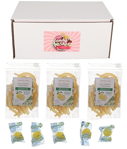 Miniatura 1 de Kankitsu Labo - Cáscaras secas de cítricos japoneses confitados + caramelo de cabeza de limón gratis (Kawachi Bankan) (paquete de 3)