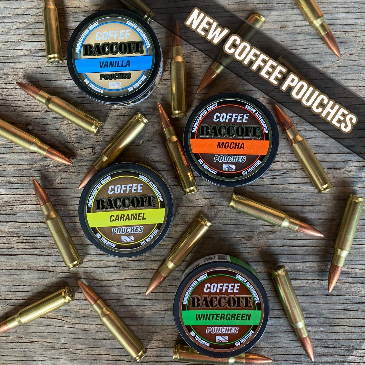 BaccOff, Premium Flavored Coffee Pouches, No Tobacco Dip, No Nicotine