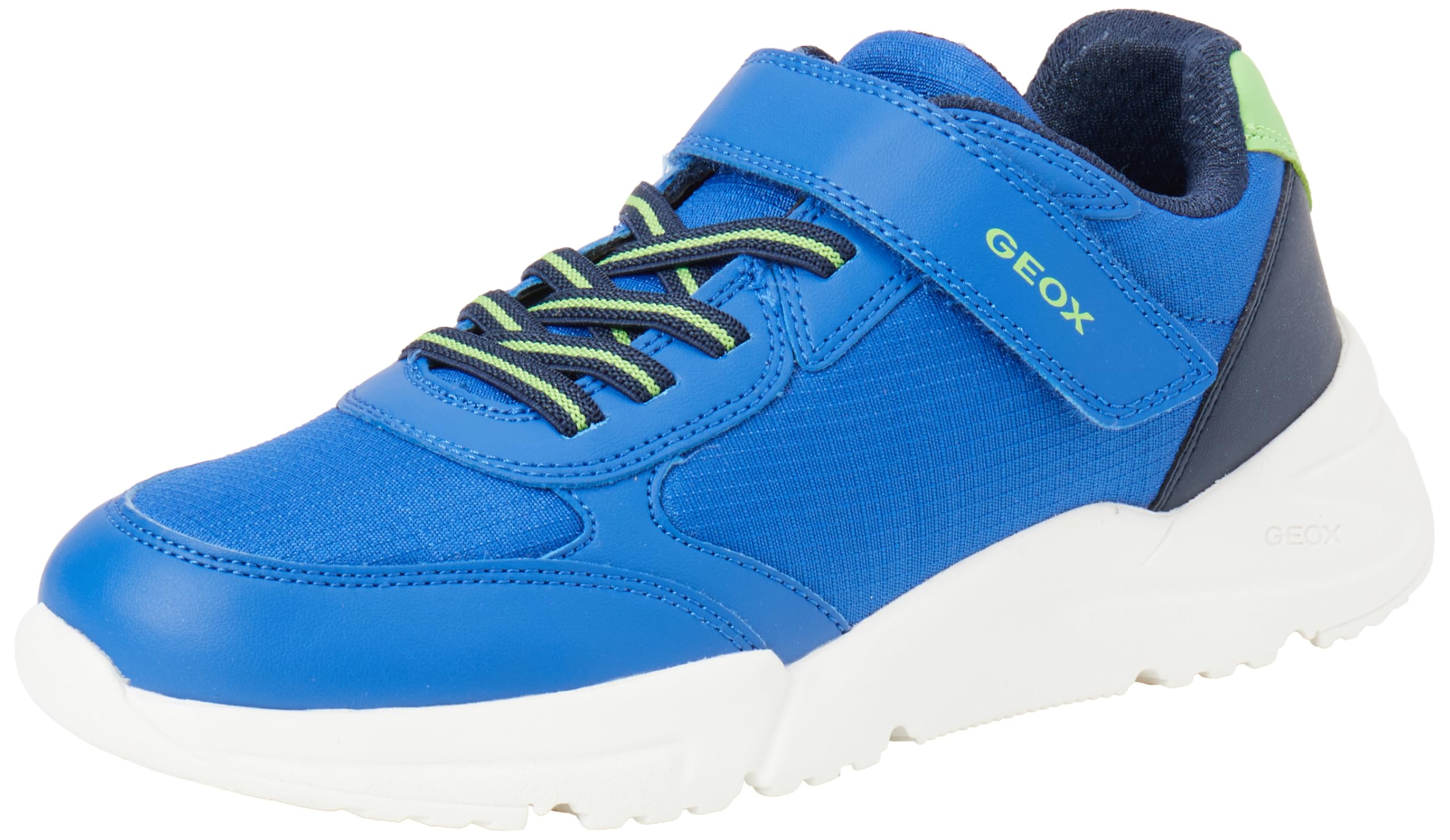 Geox J Loftus BOY B Sneaker, Blue, 3.5 UK