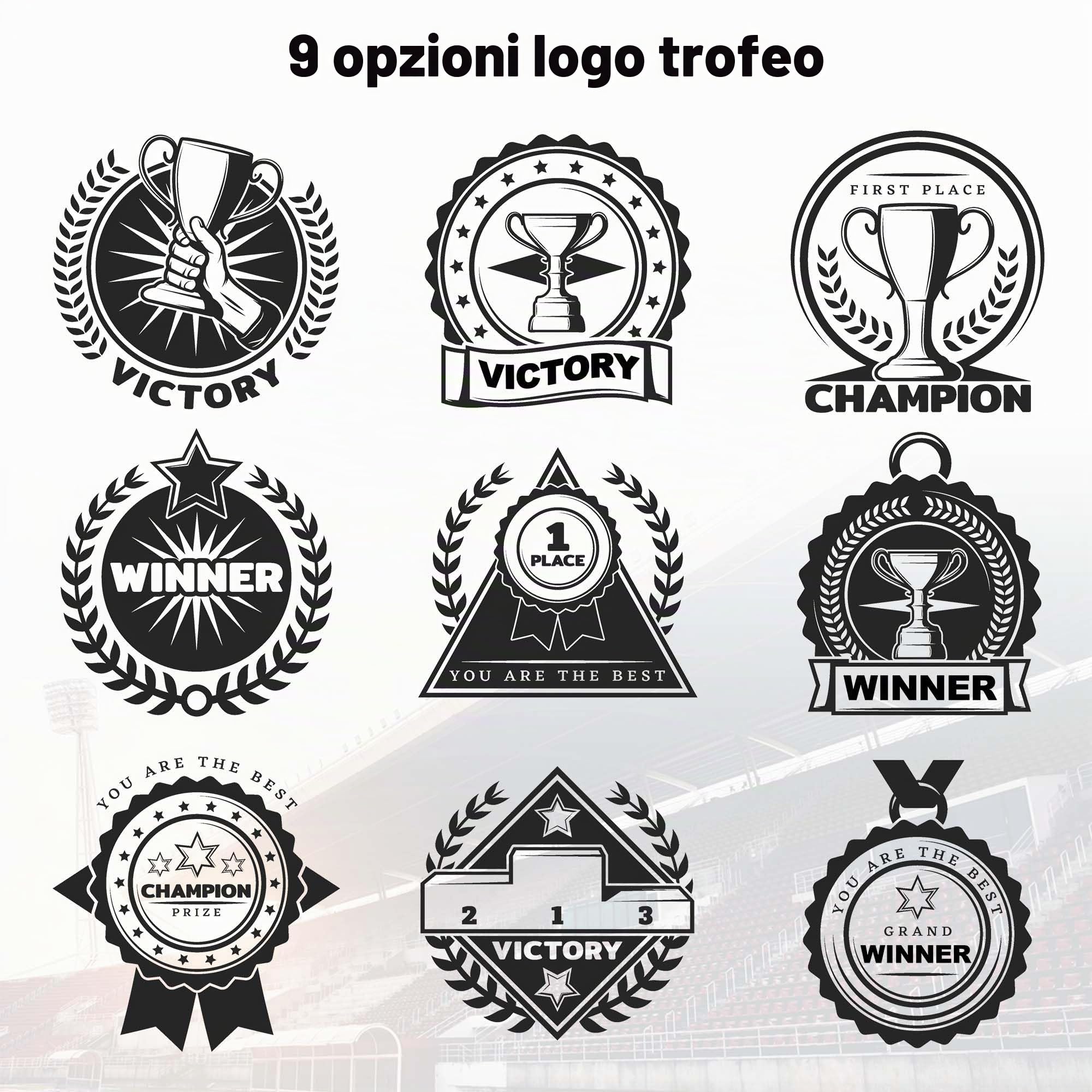 Premio Trofeo di cristallo personalizzato, targa premio in cristallo con incisione personalizzata con il tuo logo/emblema/testo, premi personalizzati e trofei per sport, eventi aziendali