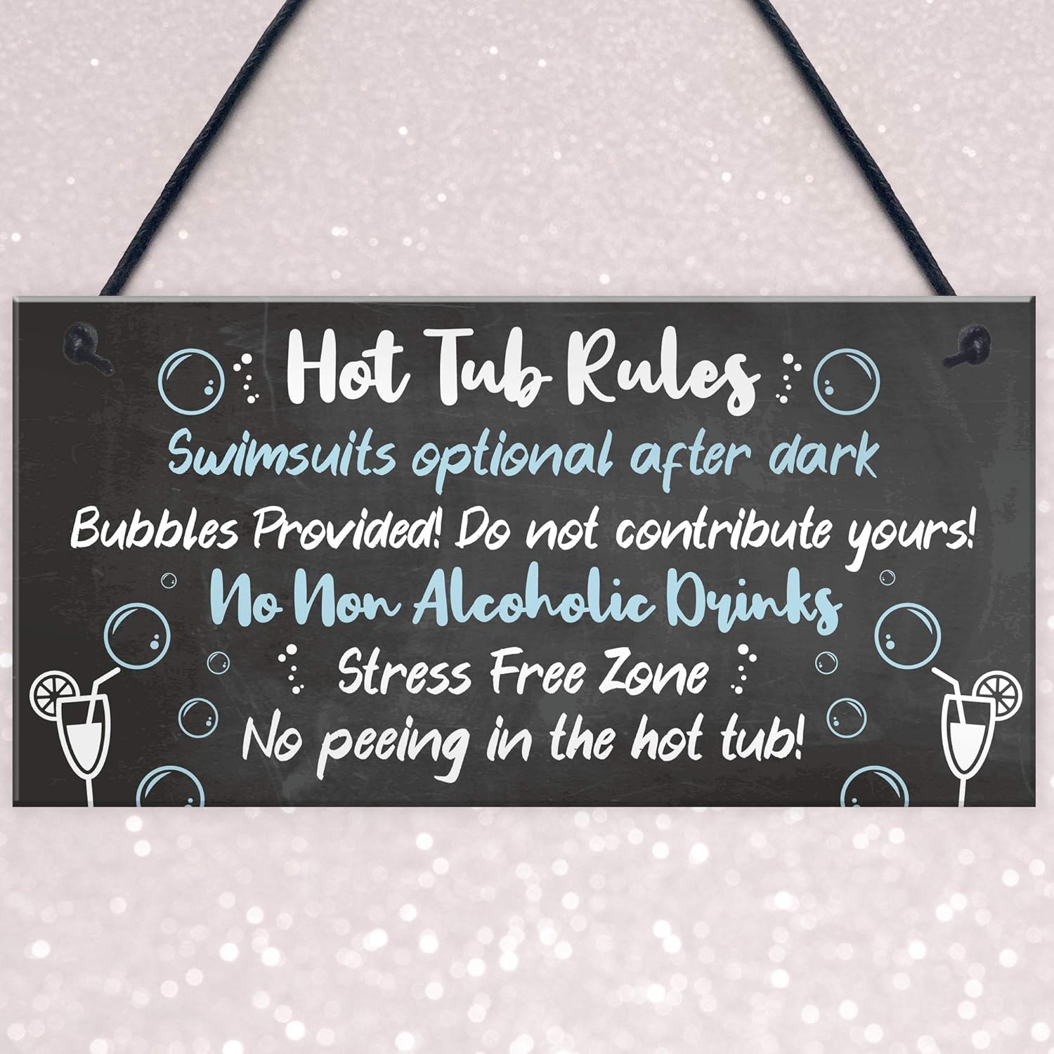 Red Ocean HOT TUB RULES Sign Hot Tub Signs And Plaques Shed Sign Summer House Plaque Home Decor Gift