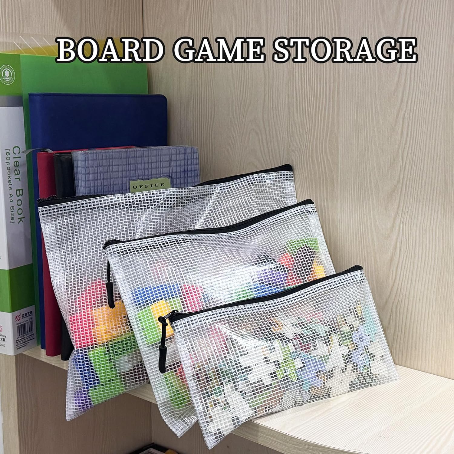 メッシュポーチ Multibey (マルチビー) メッシュジッパーポーチバッグ 12個パック 9サイズ クリアジッパーポーチ 整理収納 防水プラスチ