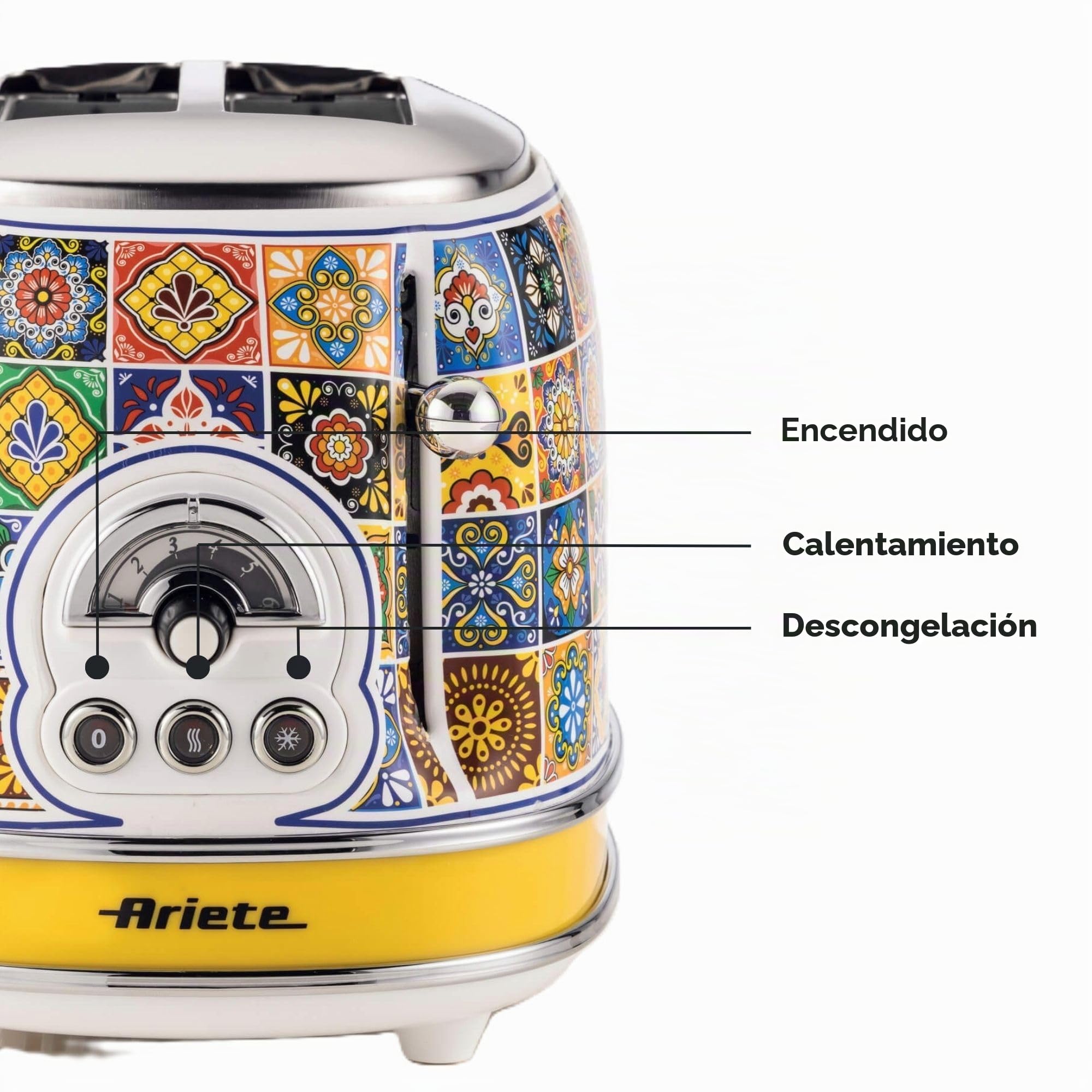 Ariete Tostador 8.1E+2 Watts 2.3E+2 Volts de Corriente Alterna 6 Programas 6 Ranuras Pan