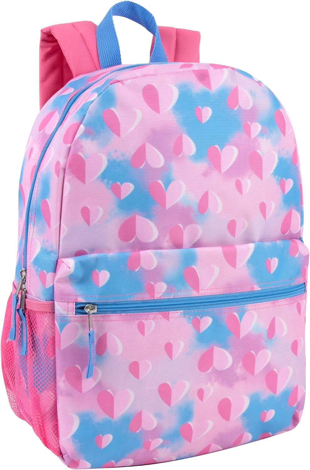 Trail maker 17 inch Backpack for Travel & Commute, Zippered Front & Mesh Side Pockets, Padded Straps