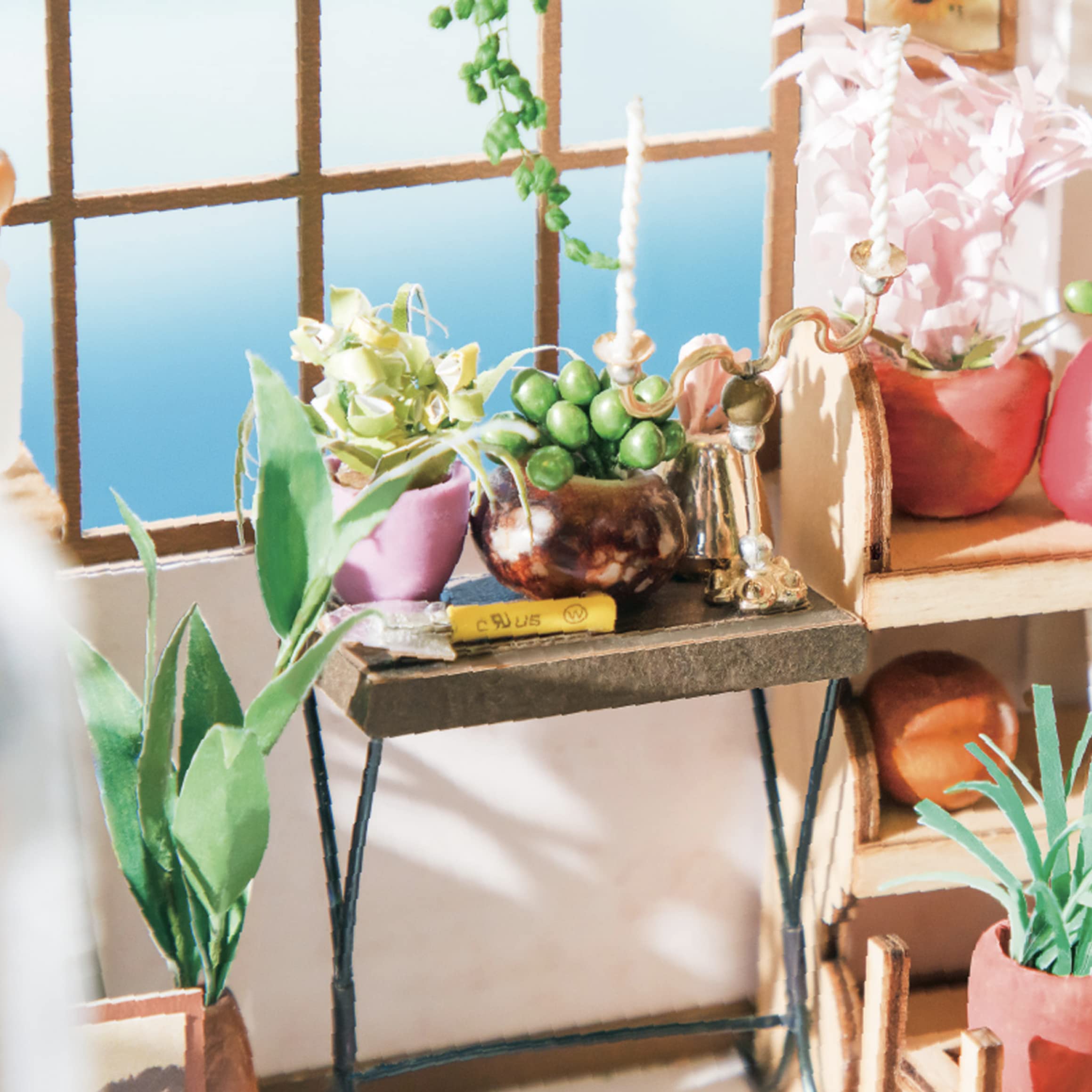 Rolife Robotime Emilys Flower Shop Domowe lalki miniaturowe, brzoza, wielokolorowe, jeden rozmiar