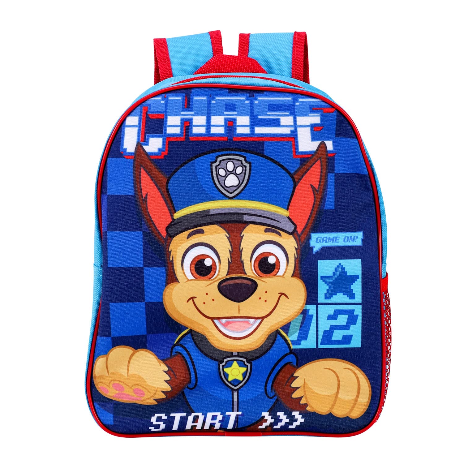 Tdl Unisex Kids Blue Paw Patrol Chase Game On Kids Children's School Bag Backpack