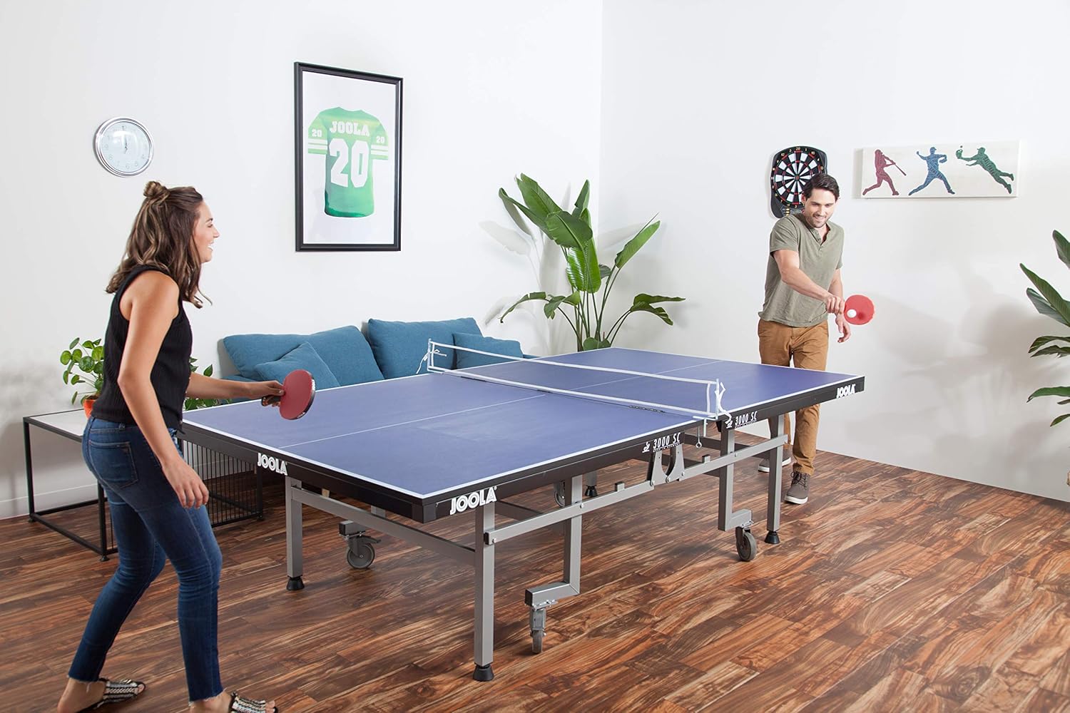 JOOLA Essentials Series Regulation Table Tennis Replacement Net and Post Set - Fits Standard Size Ping Pong Tables up to 2 inches : Sports & Outdoors