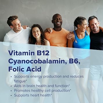 Superior Source No Shot B-12 5,000 mcg, B-6, Folic Acid 800 mcg, 100 Ct