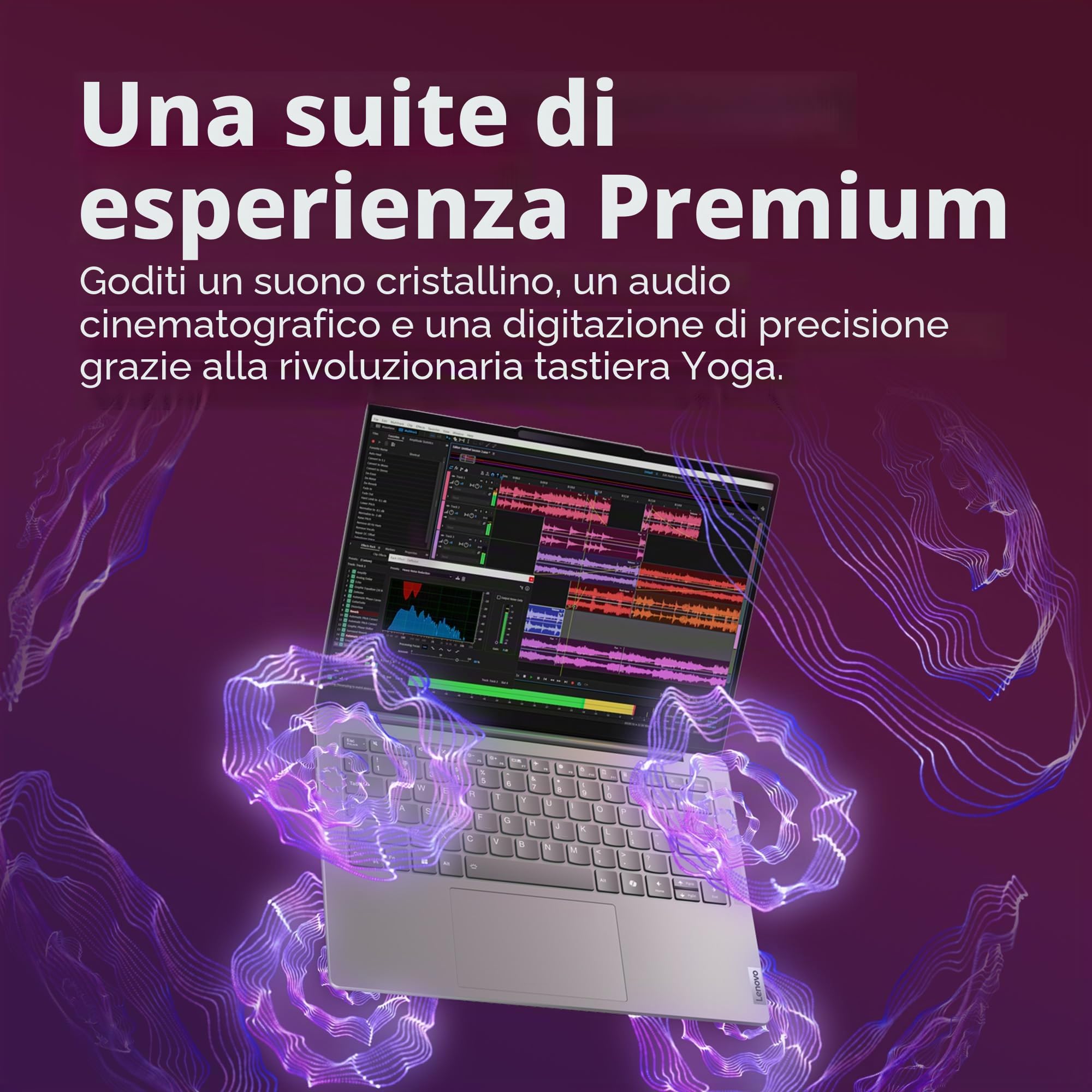 Lenovo Yoga Slim 7 14IMH9 - Computer portatile 14'' WUXGA (Intel Core Ultra 7 155H, RAM 16GB, SSD 512GB, Intel Arc Graphics,Windows 11 Home) Tastiera retroilluminata AZERTY FR - Lunare Grigio