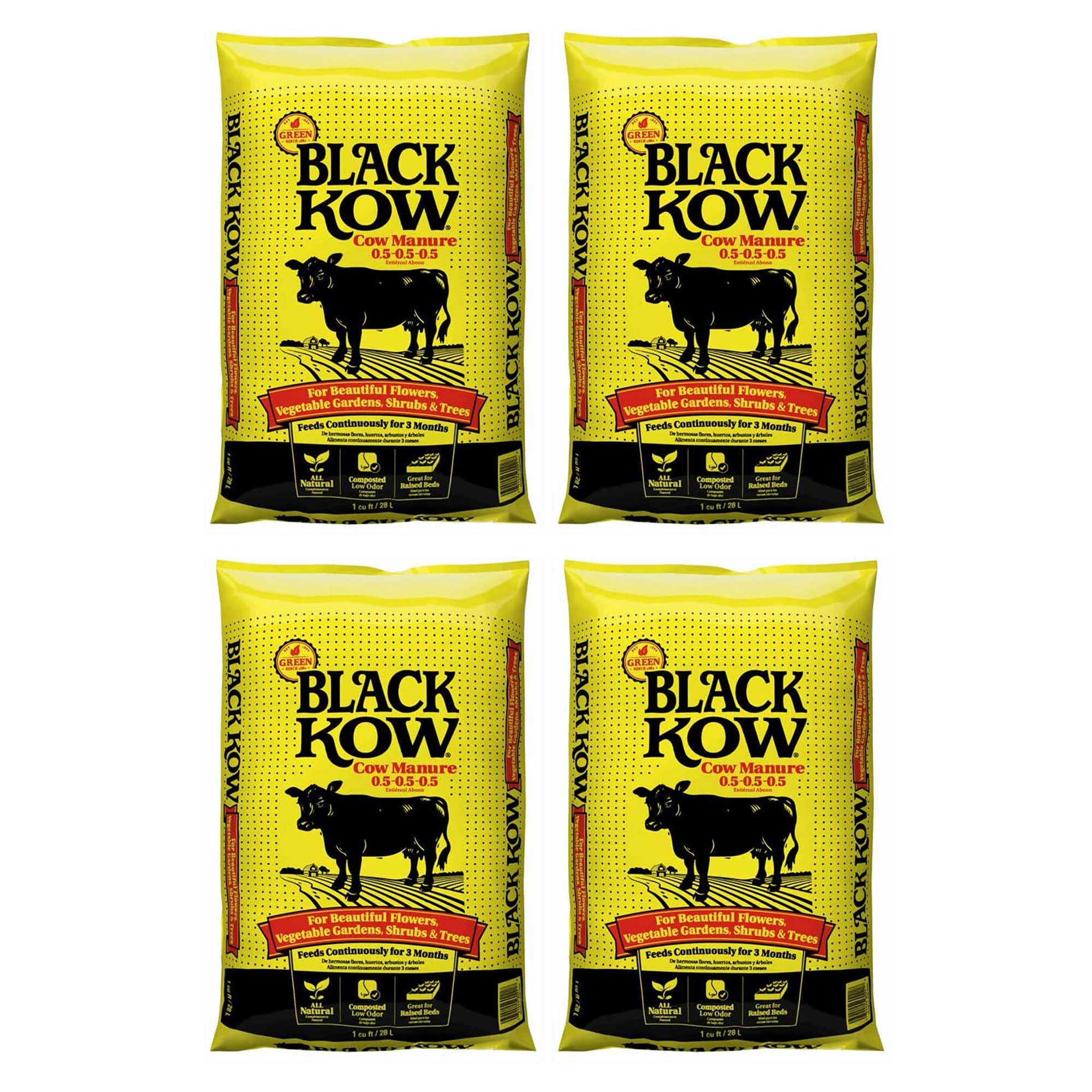 Buy Black Kow Nitrogen Phosphate Composted Cow Manure Fertilizer for