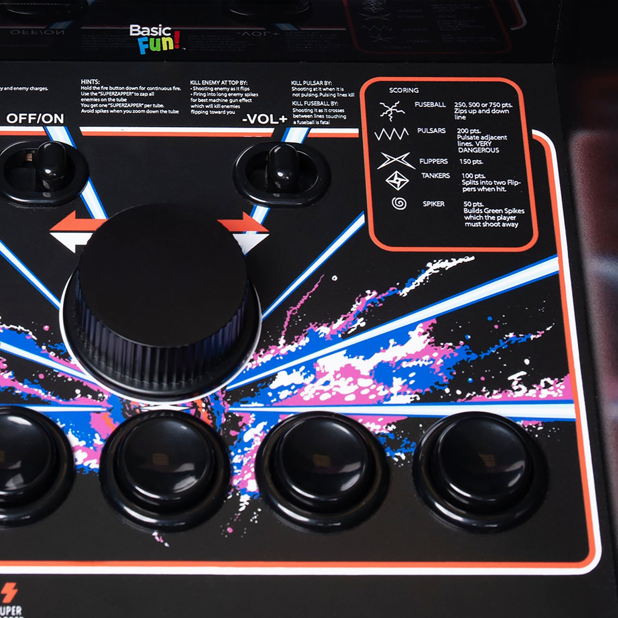 Arcade Classics - Atari Tempest Counter Series Game Machine, 5 Giochi, Schermo a cristalli liquidi da 8 pollici - Mini armadio, gioco portatile, retrò, console da lavoro, decorazione cantina, grotta