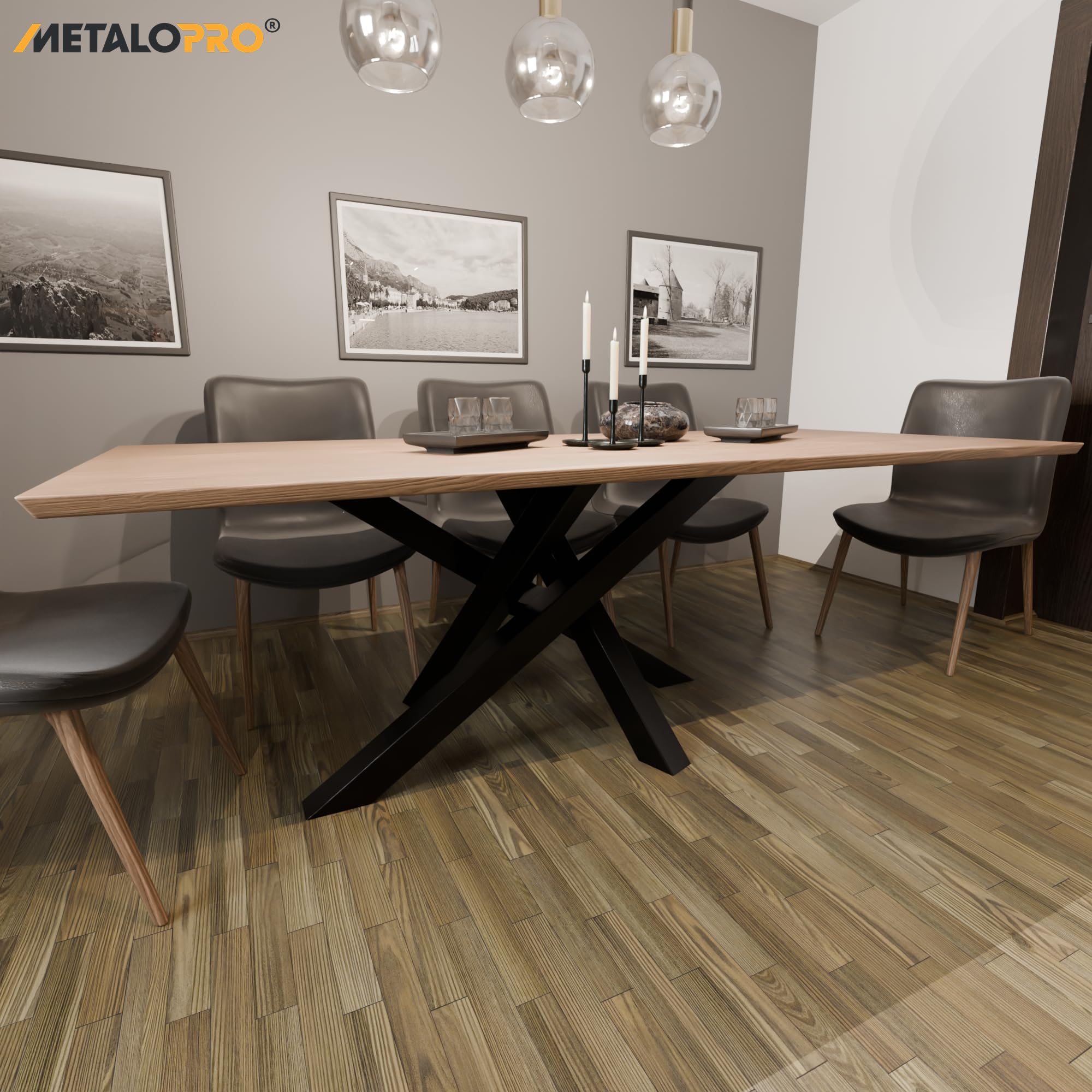 Struttura Tavolo Acciaio 120x70x72 cm – Telaio Robusto Esstisch Scrivania Tavolino Design Moderno Industriale