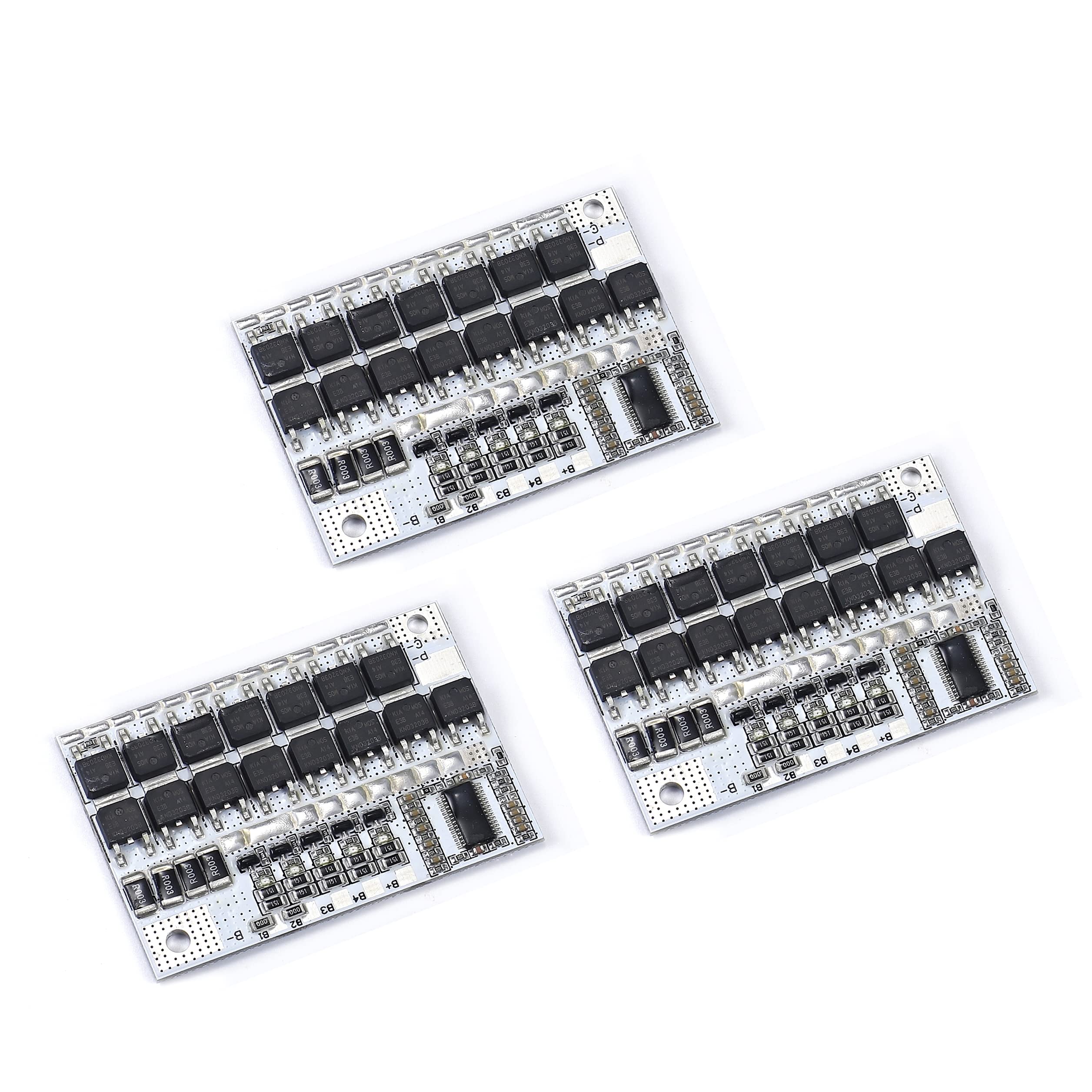 Teyleten Robot 3S 3.6V/3.7V 12V 100A Li-ion Lmo Ternary Lithium Battery Protection Circuit Board Li-Polymer Balance Charging Board Module 3PCS