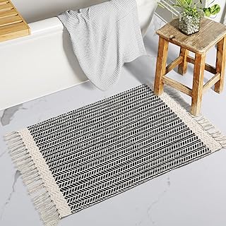 Lahome Boho Bathroom Rugs, Small 2x3 Front Door Mat Lightweight Kitchen ...