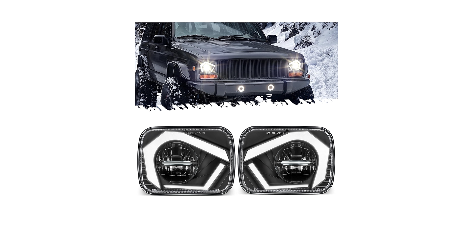HL☺︎ Amazon.com: UNI-SHINE 2 pcs 7 Inch LED Headlights Round Z