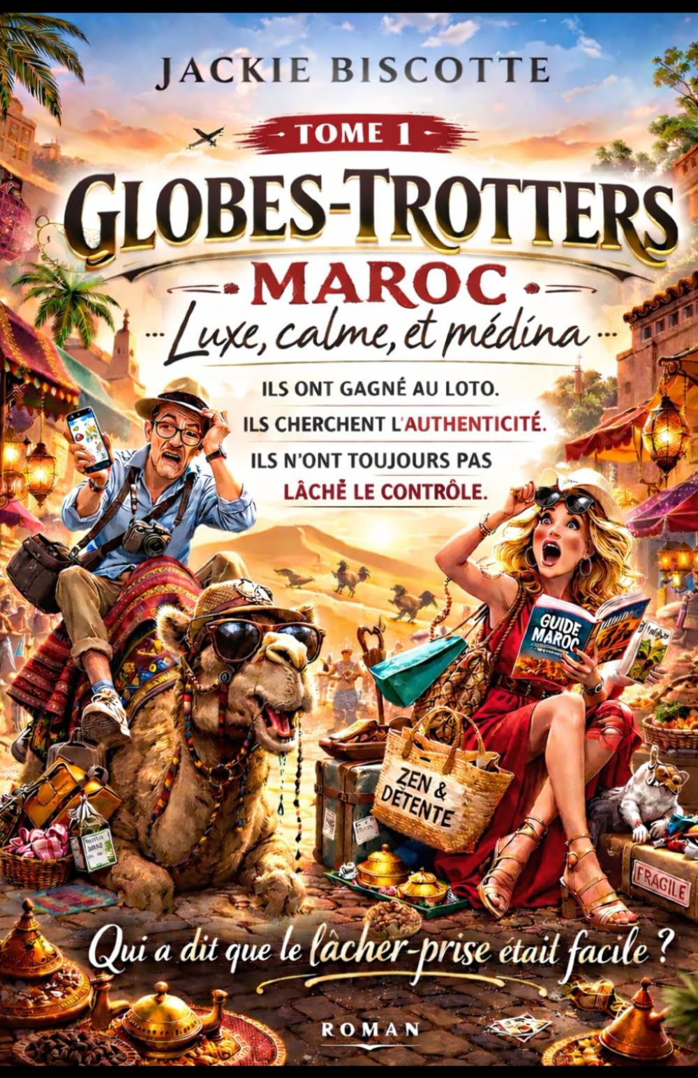 Les Globes-Trotters — Tome 1 : Maroc, Luxe, calme et médina: Un roman drôle, intelligent et dépaysant, parfait pour s’évader, rire et réfléchir… sans jamais quitter son canapé.
