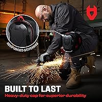 Vista 8 de NoCry Rodilleras de gel profesionales para el trabajo: tapa antideslizante resistente, espuma extra de doble capa y cojín, correas antideslizantes