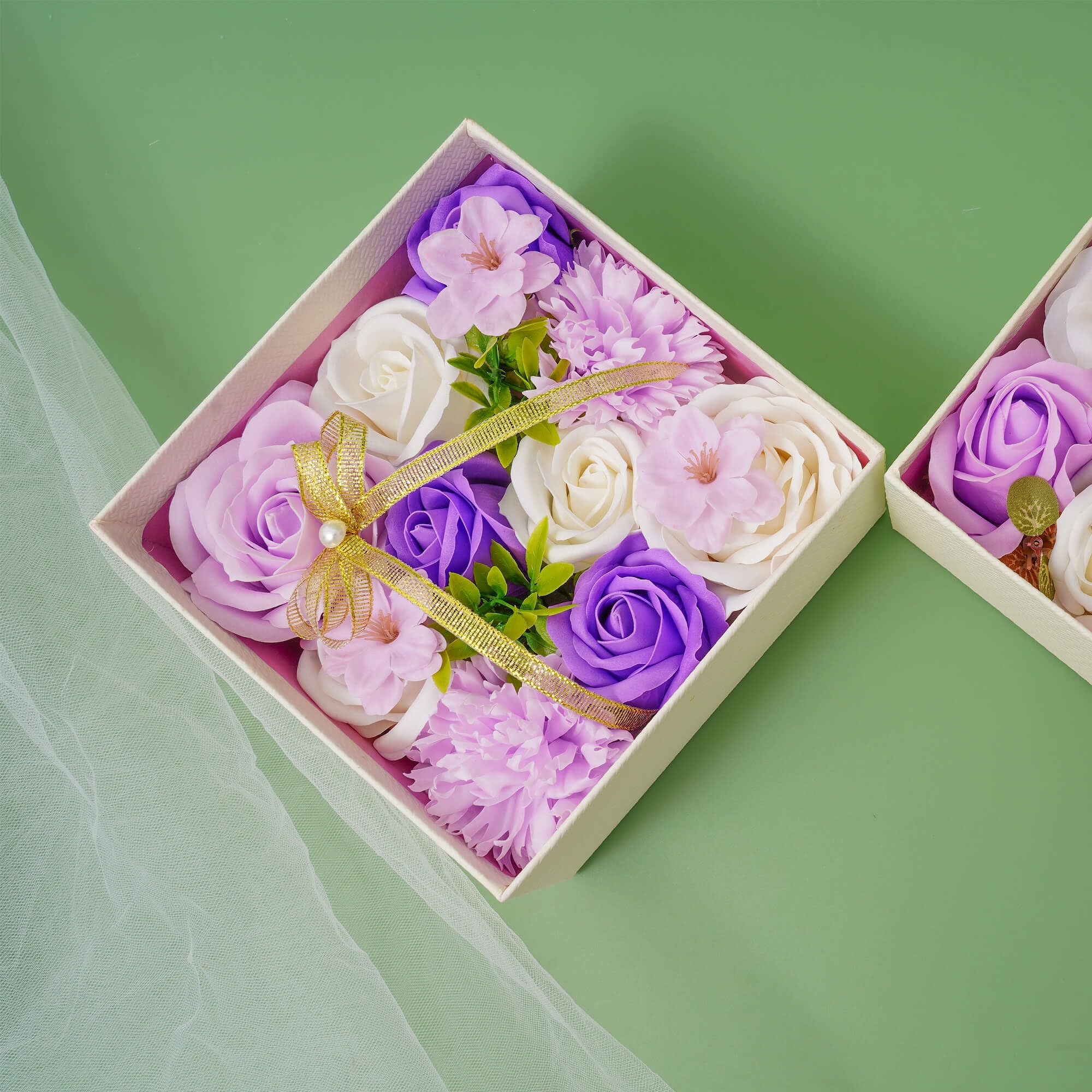 Amazon｜Epicpetal ソープフラワー ボックス バラの形をした