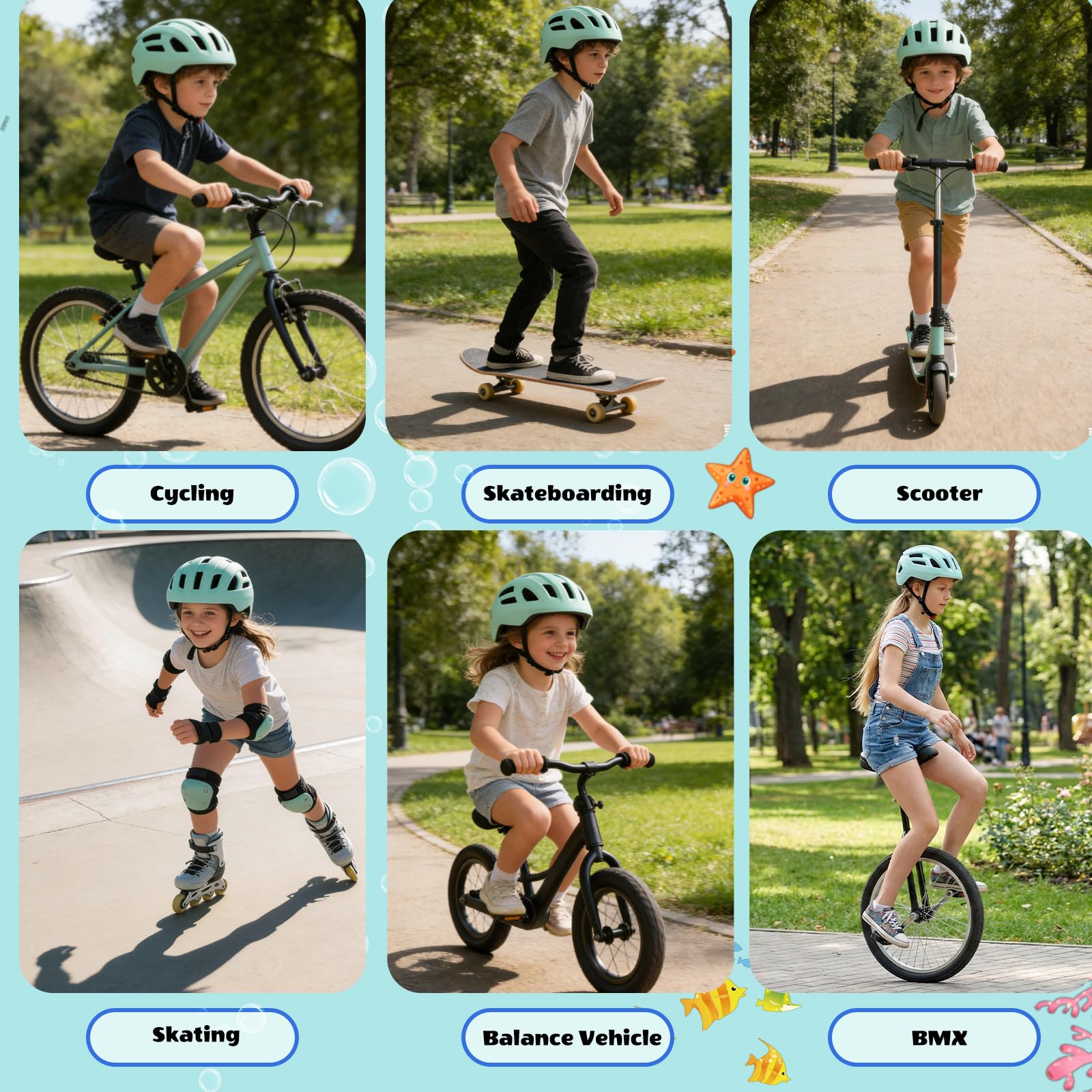 Kinderfahrradhelm mit licht für Jungen Mädchen Jugendliche, Wiederaufladbares Sicherheits Rücklicht, Verstellbarer Leichtem Fahrradhelme für Multi-Sportarten